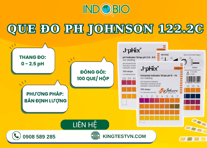 Vì sao nên chọn que thử ph Johnson 122.2C ?